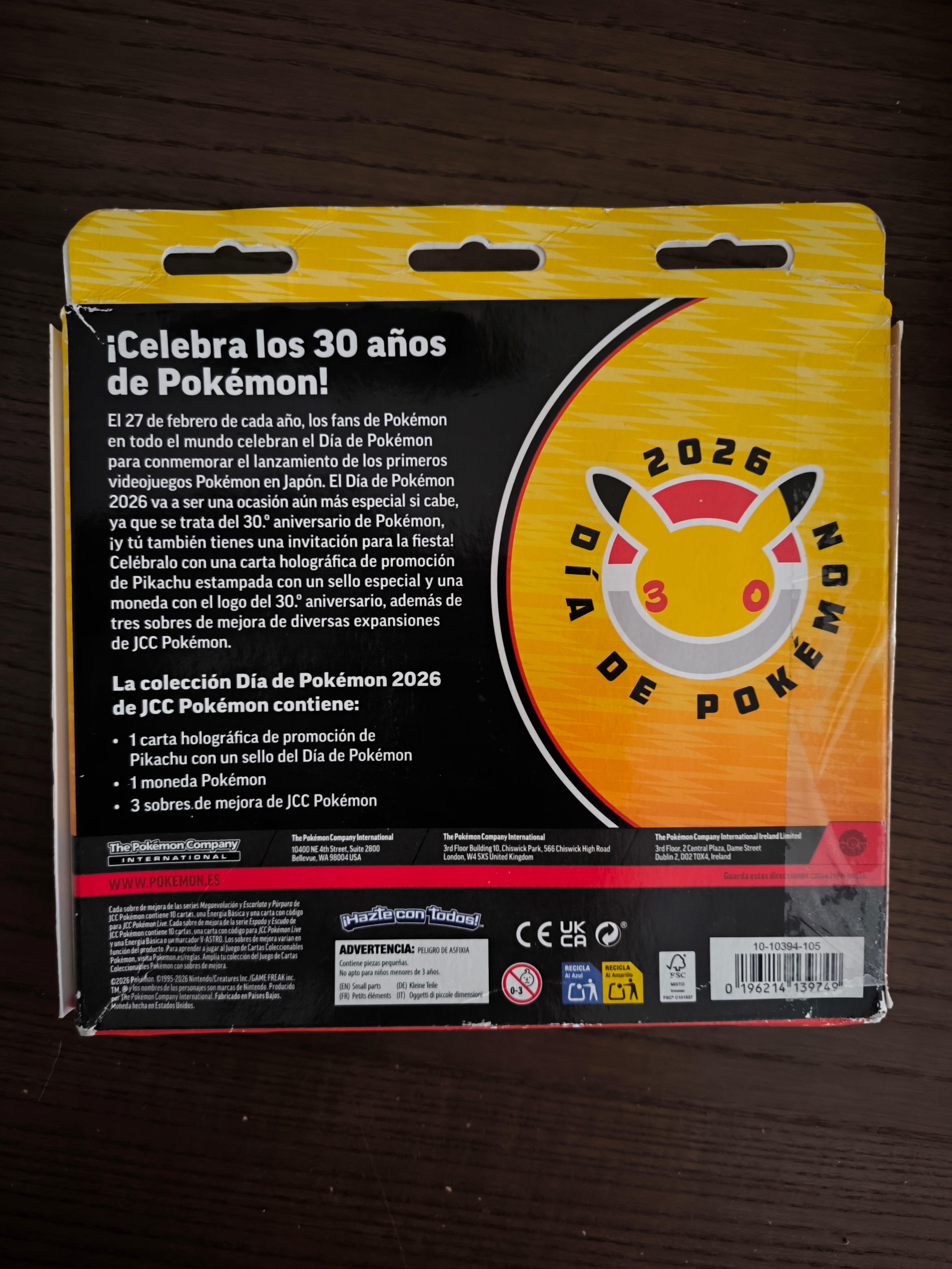 🎉⚡Pokémon Colección Especial 30 Aniversario Enero 2026 Pikachu (Español)