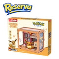 Pokémon Puremind Mini Mundo Vibrante Escena Callejera Estación de Autobuses Eevee