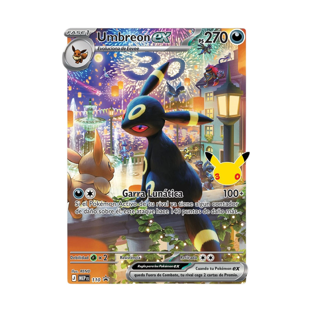 Pokémon Caja Ultra Premium Umbreon de cartas 30 Aniversario (Castellano)