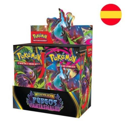 Caja De 36 Sobres Pokémon TCG Fuegos Fantasmales Español