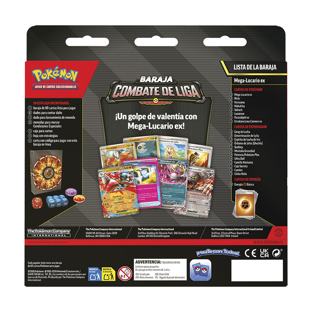 Pokémon TCG League Battle Deck Mega Lucario (Castellano)