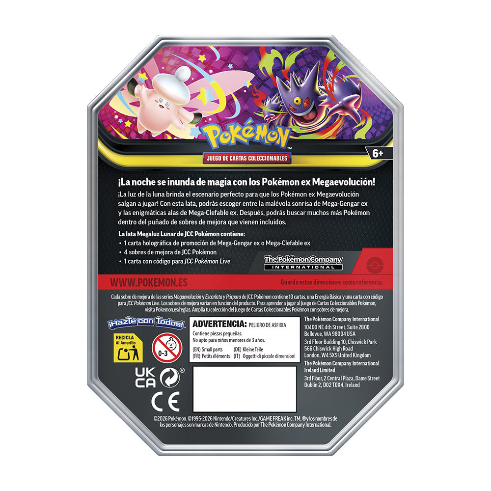 JCC Megaevolucion Lata Megaluz Lunar Pokémon (Castellano)